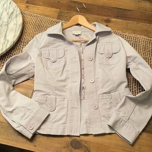 Ann Taylor Loft lavender jacket size 6